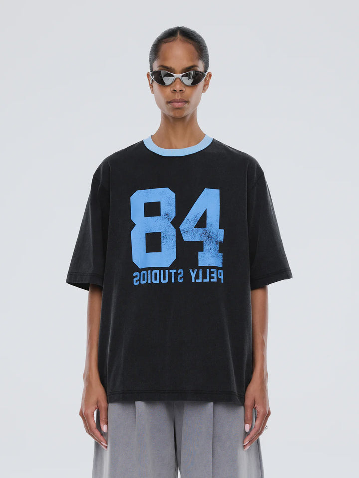Ena Pelly Sophia Relaxed Tee - Vintage Black/Pelly Studios