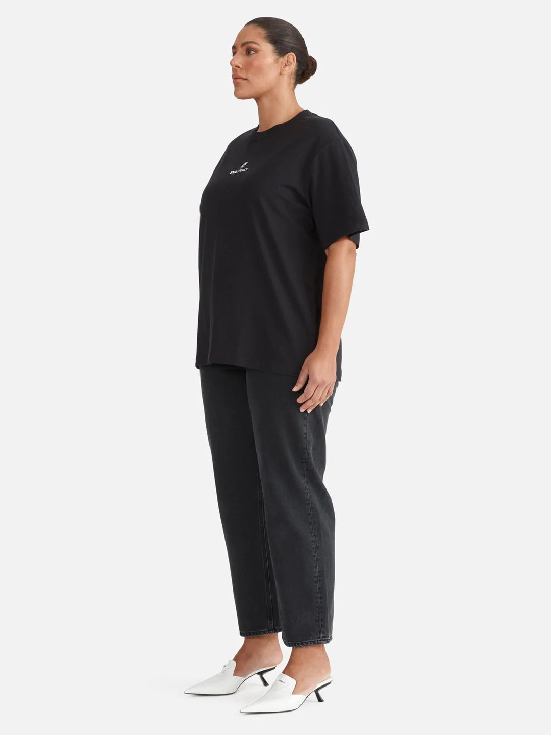 Ena Pelly Lexi Monogram Tee - Black