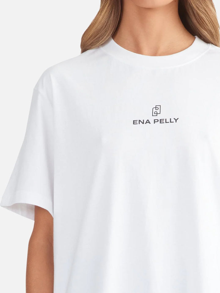 Ena Pelly Lexi Monogram Tee - White