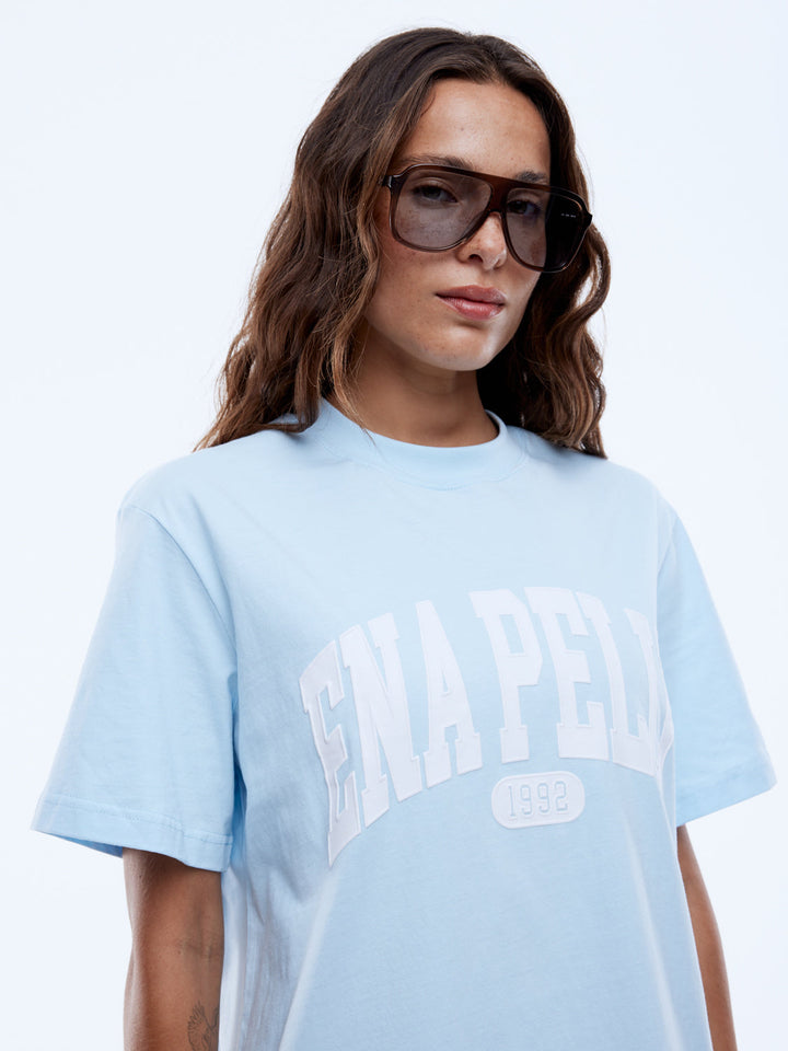 Ena Pelly Collegiate Tee - Light Blue