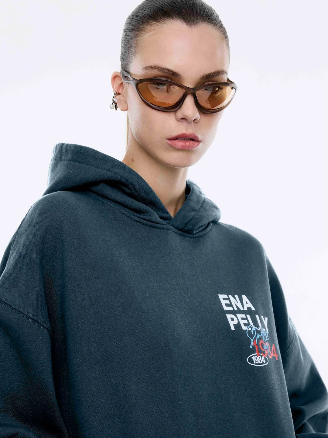 Ena Pelly Script Studio Hoodie - Emerald