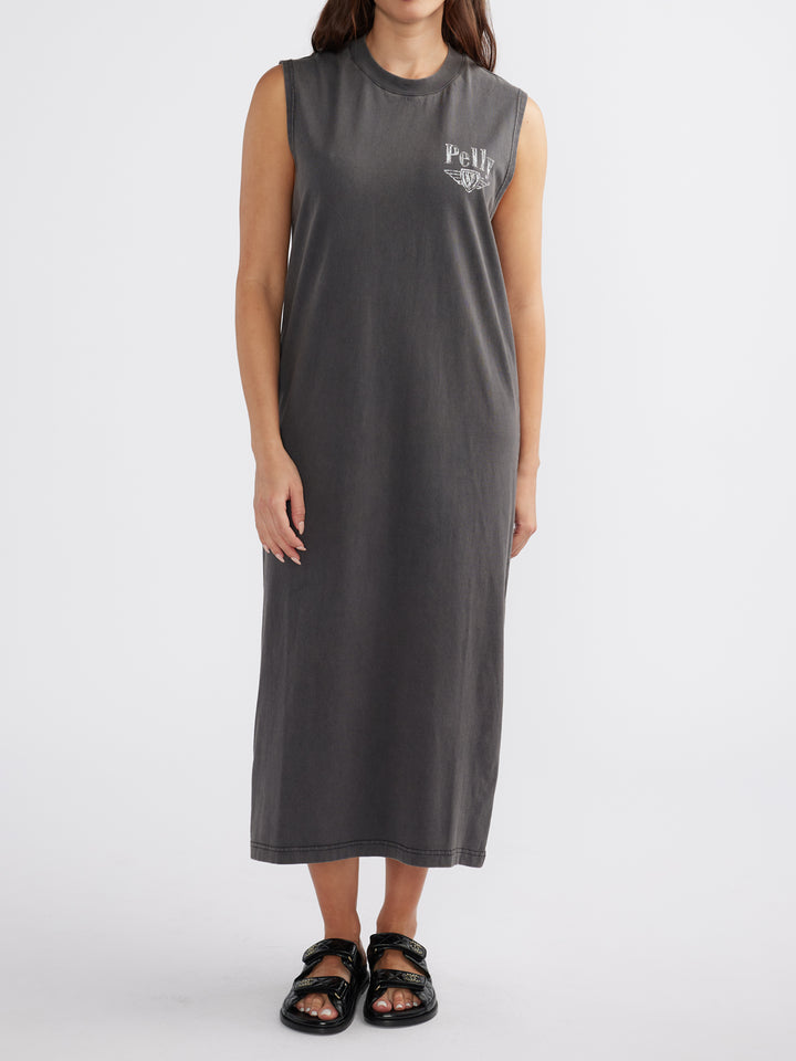 Ena Pelly International Studios Tank Dress - Faded Black