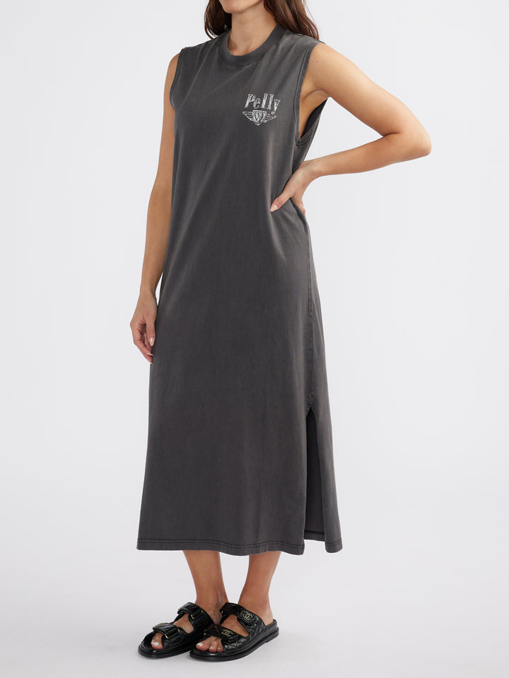 Ena Pelly International Studios Tank Dress - Faded Black