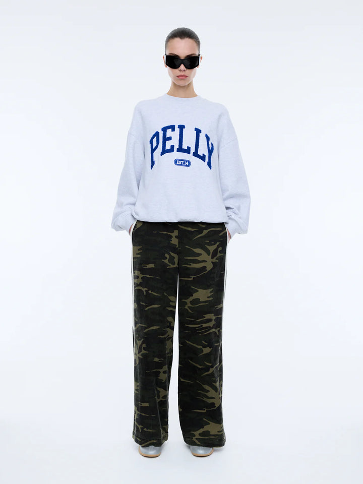 Ena Pelly Anniversary Sweatshirt - White Marle/Blue