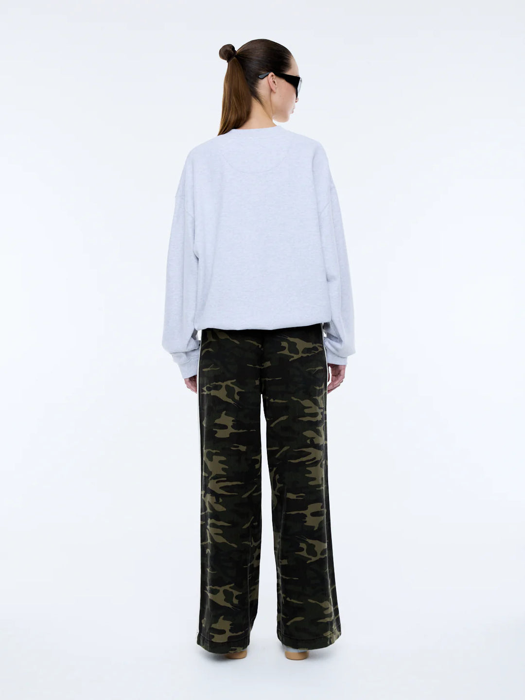 Ena Pelly Anniversary Sweatshirt - White Marle/Blue