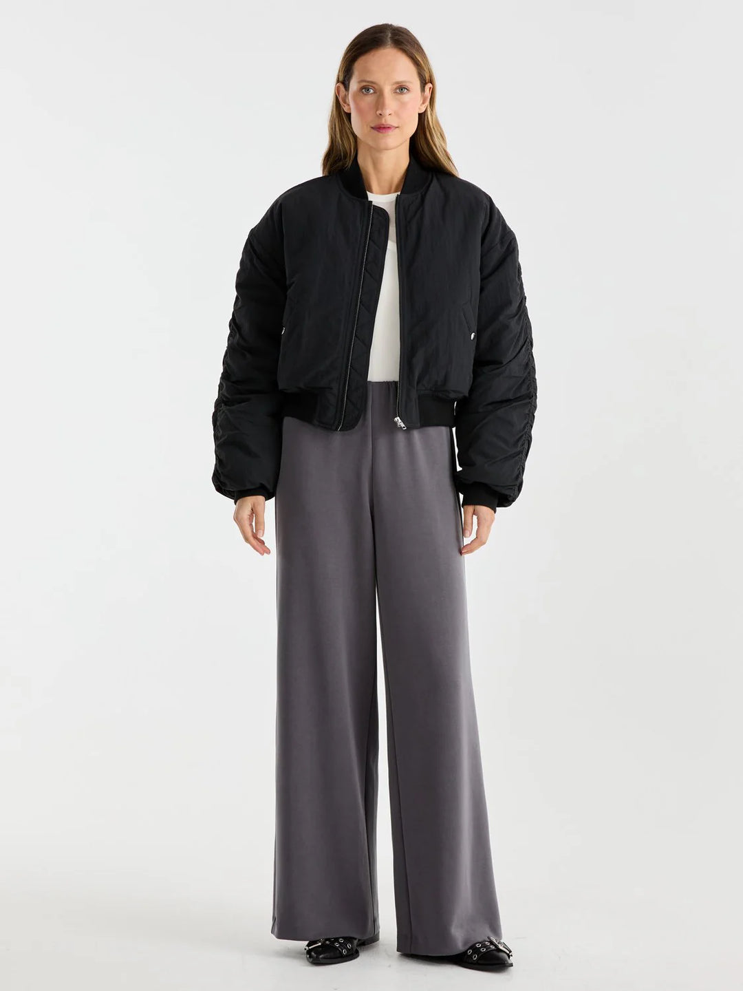 Ena Pelly Lulu Bomber Jacket - Black