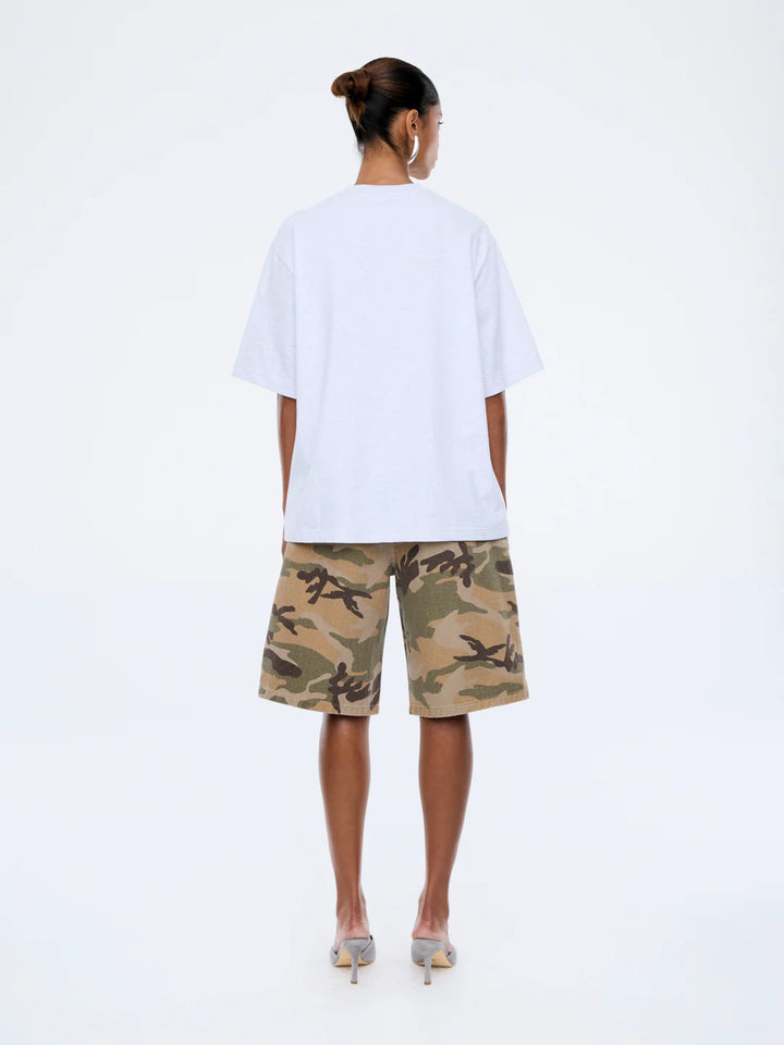 Ena Pelly Blue Collegiate Tee- White Marle