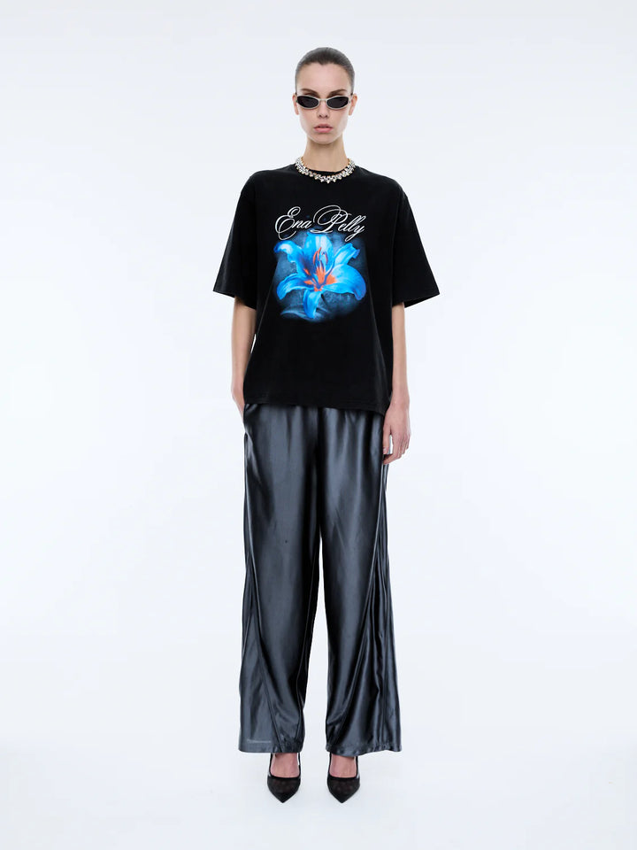 Ena Pelly Lily Tee - Washed Black