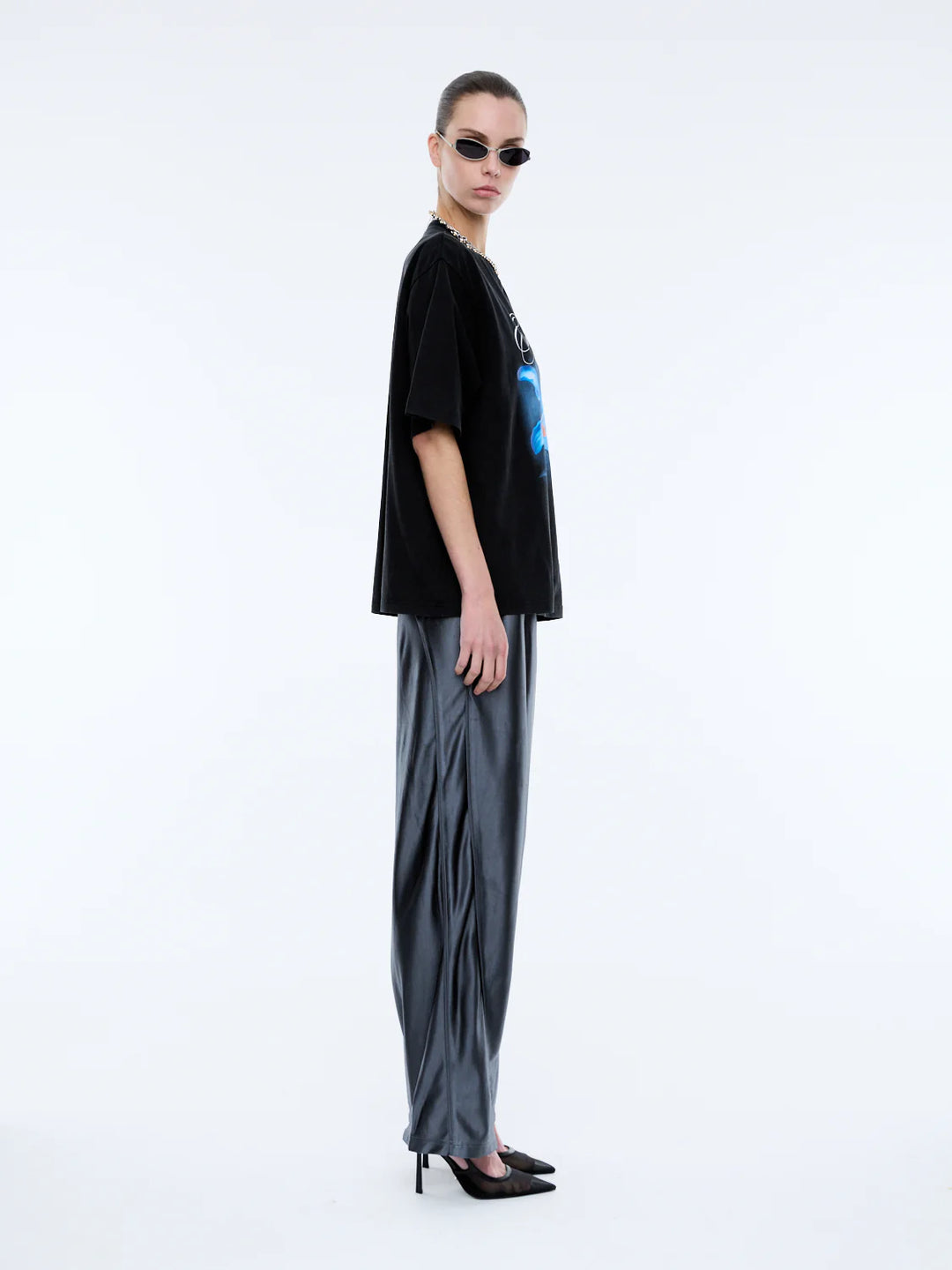 Ena Pelly Lily Tee - Washed Black