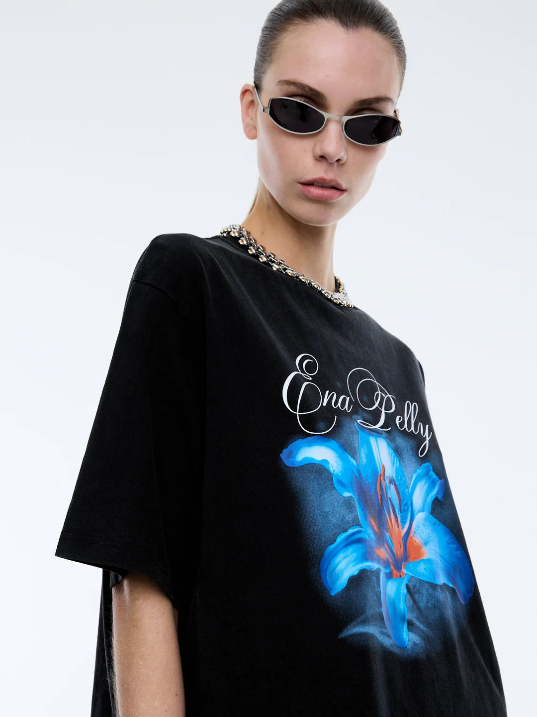 Ena Pelly Lily Tee - Washed Black
