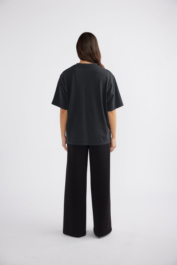 Ena Pelly Poppies Tee - Vintage Black