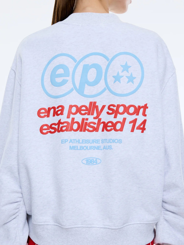 Ena Pelly Sport Studio Sweatshirt - White Marle