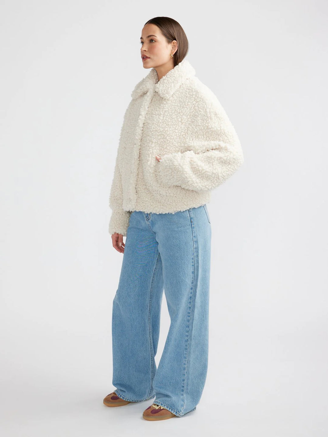 Ena Pelly Xadie Faux Fur Jacket - Birch