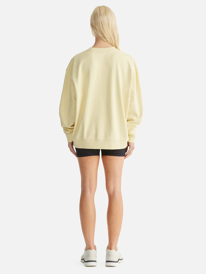Ena Pelly Lilly Oversized Sweater College - Butter