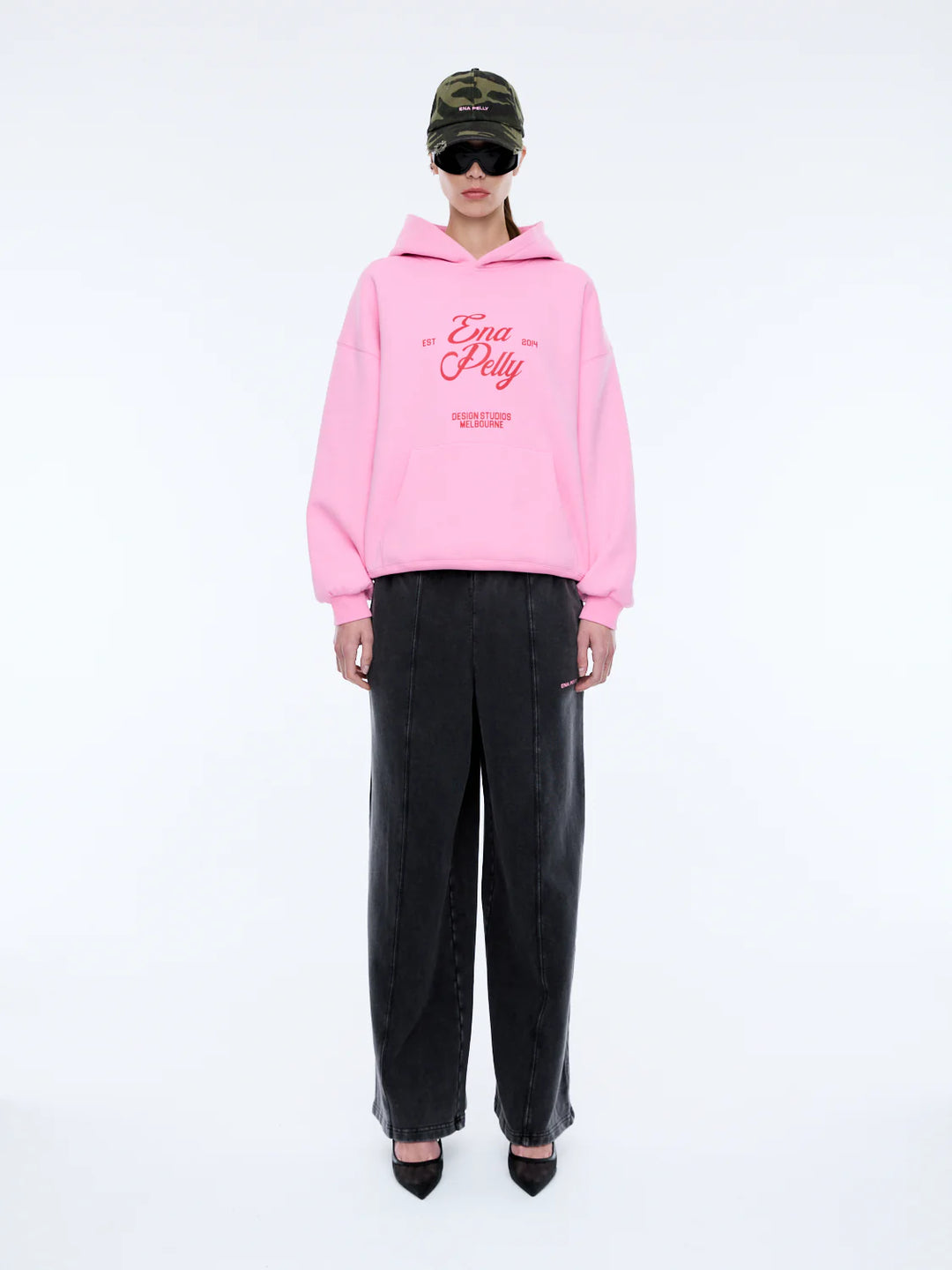 Ena Pelly Design Studios Hoodie - Washed Pink