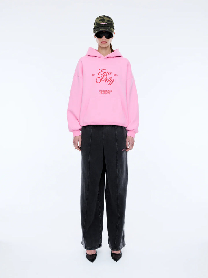 Ena Pelly Design Studios Hoodie - Washed Pink