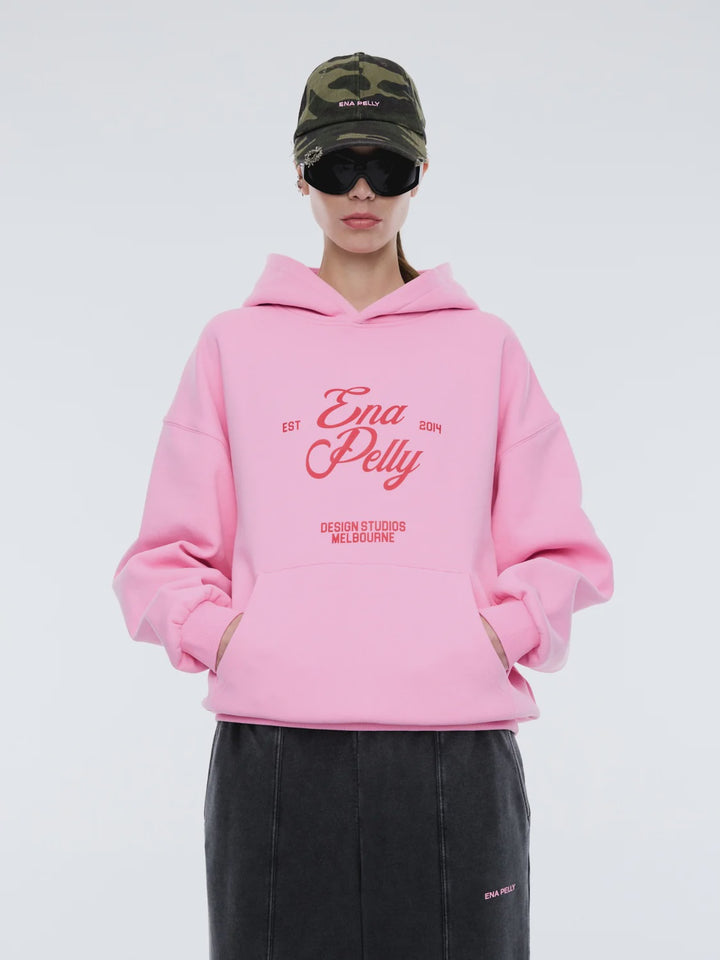 Ena Pelly Design Studios Hoodie - Washed Pink