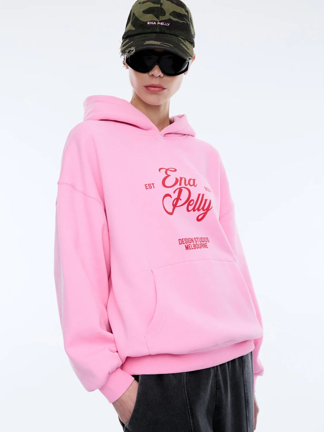 Ena Pelly Design Studios Hoodie - Washed Pink