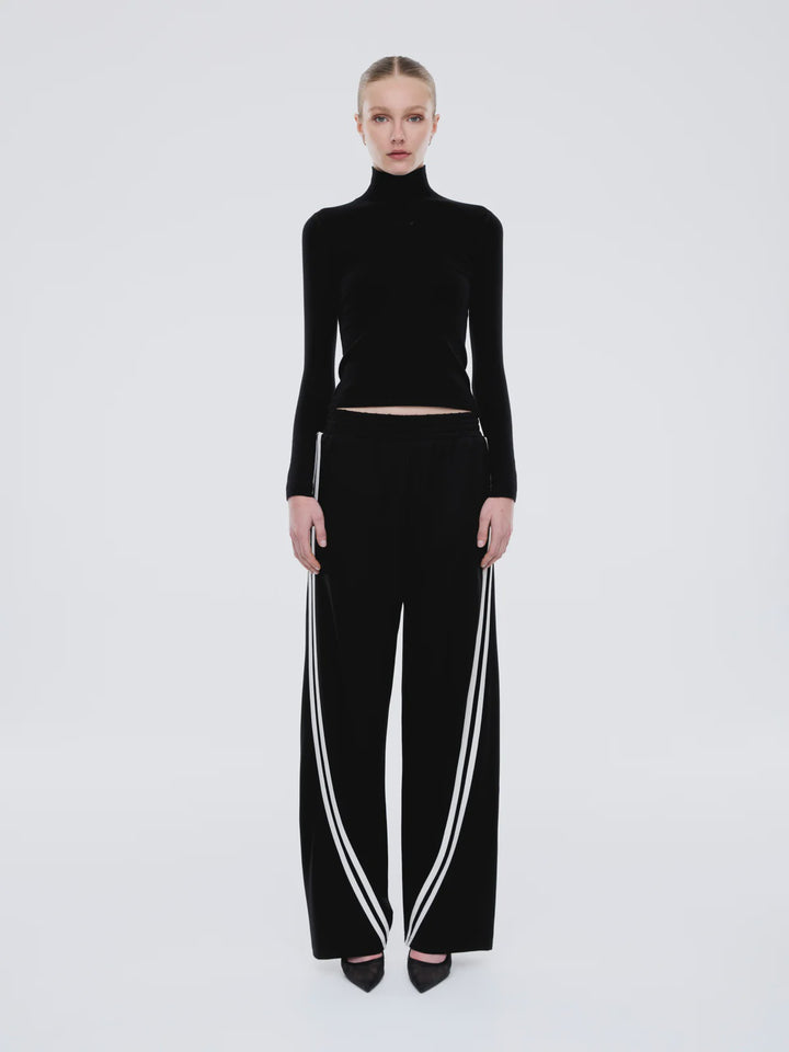 Ena Pelly Valentina Stripe Pant - Black/Off White