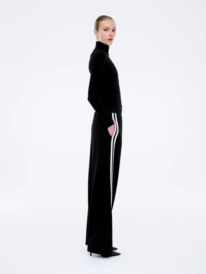 Ena Pelly Valentina Stripe Pant - Black/Off White