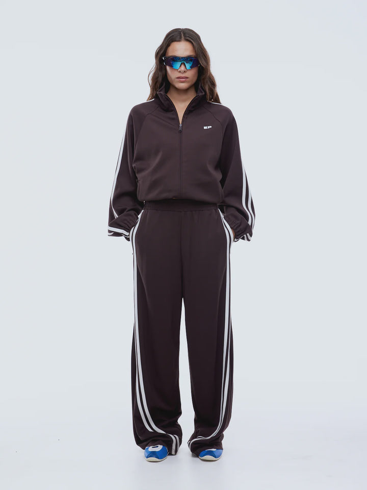 Ena Pelly Valentina Stripe Pant - Cocoa