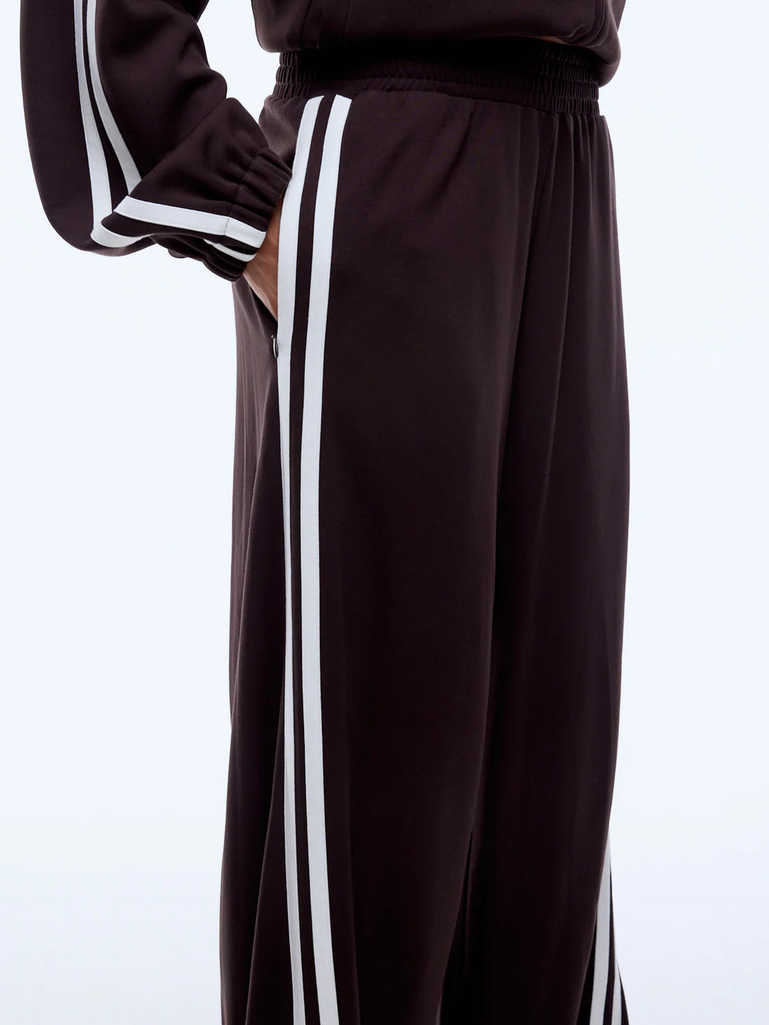Ena Pelly Valentina Stripe Pant - Cocoa
