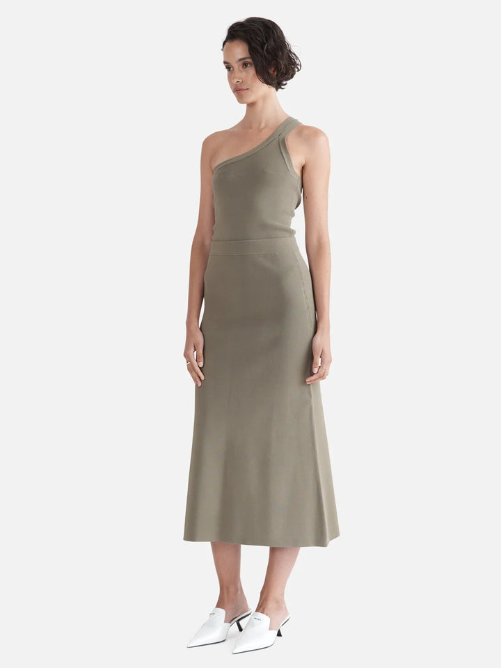 Ena Pelly Evie Luxe Knit Maxi Skirt - Olive