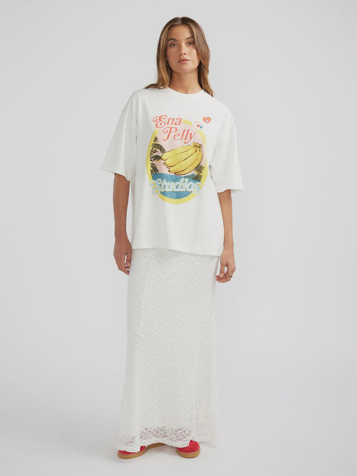 Ena Pelly Banana Tee - Vintage White