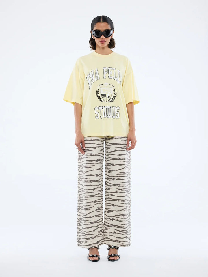 Ena Pelly EP Varsity Tee - Panna Cotta