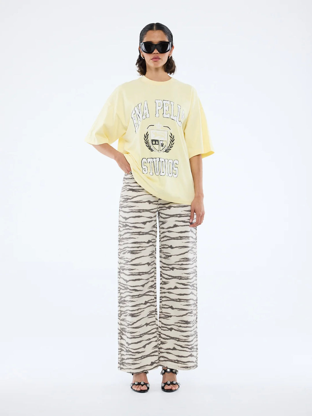 Ena Pelly EP Varsity Tee - Panna Cotta