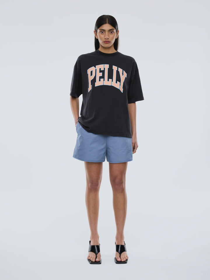 Ena Pelly Peac Pelly Collegiate Tee-Vintage Black