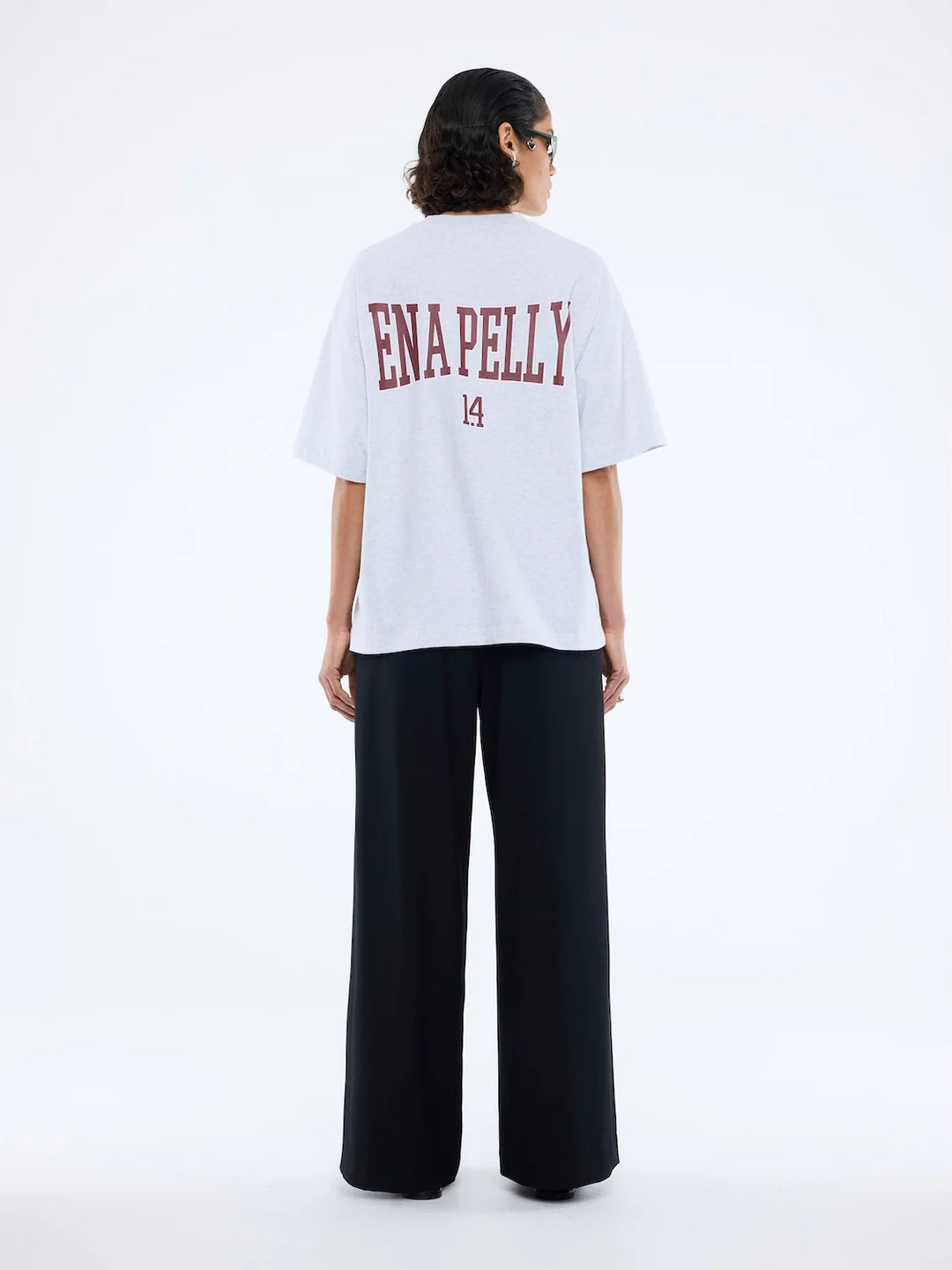 Ena Pelly Arch Tee - White Marle