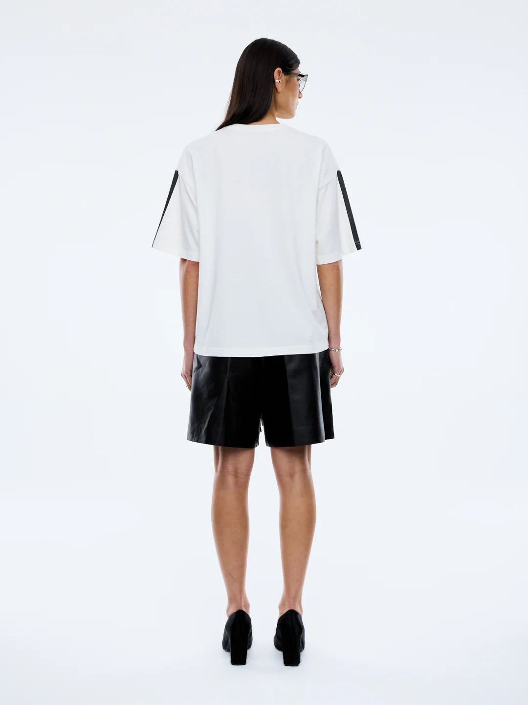 Ena Pelly Racing Pelly Swoop Tee-Vintage White