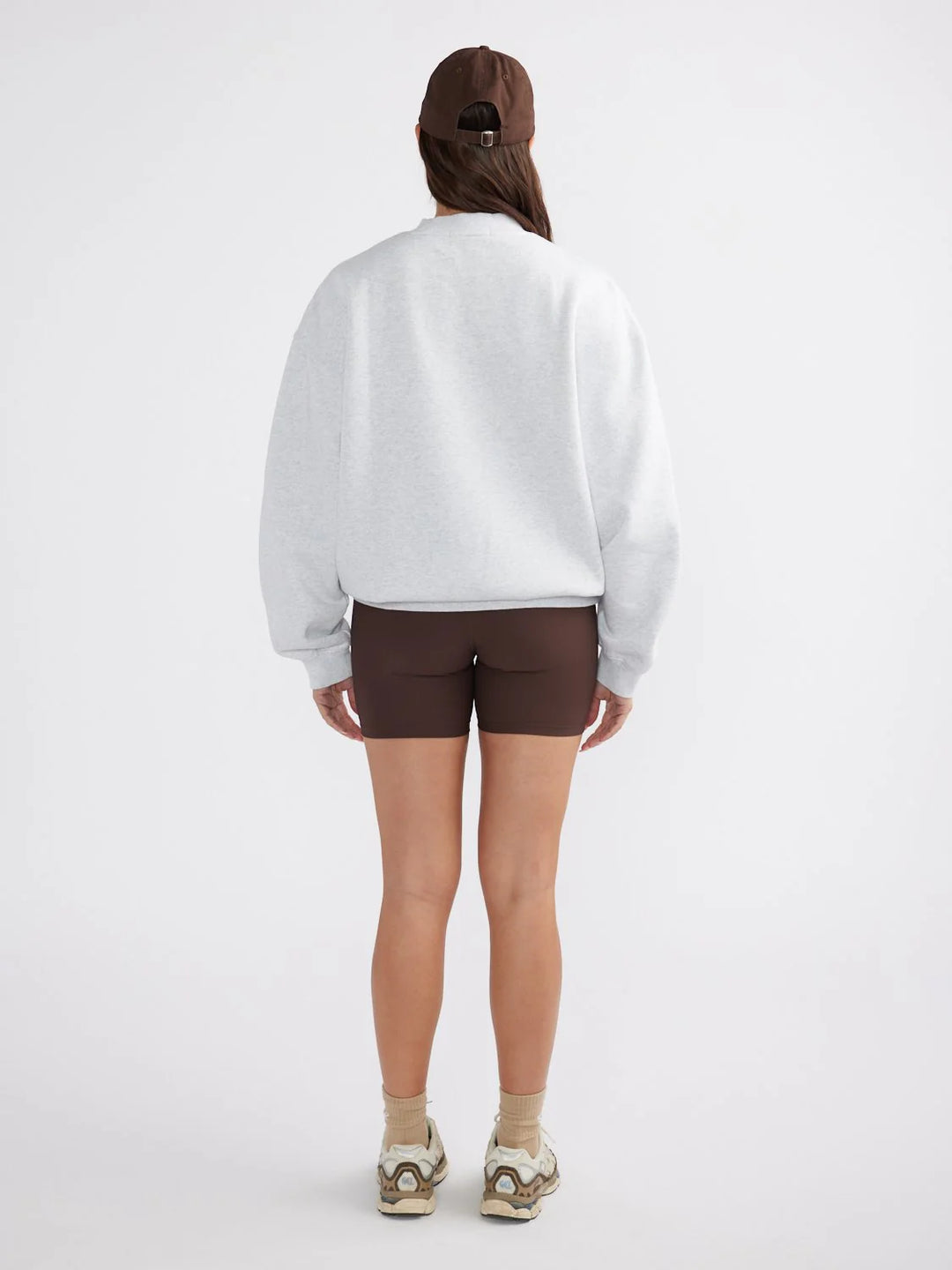 Ena Pelly Classic Collegiate Sweatshirt - White Marle