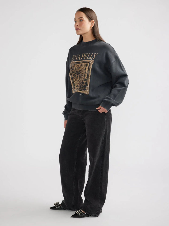 Ena Pelly Revere Sweatshirt - Vintage Black