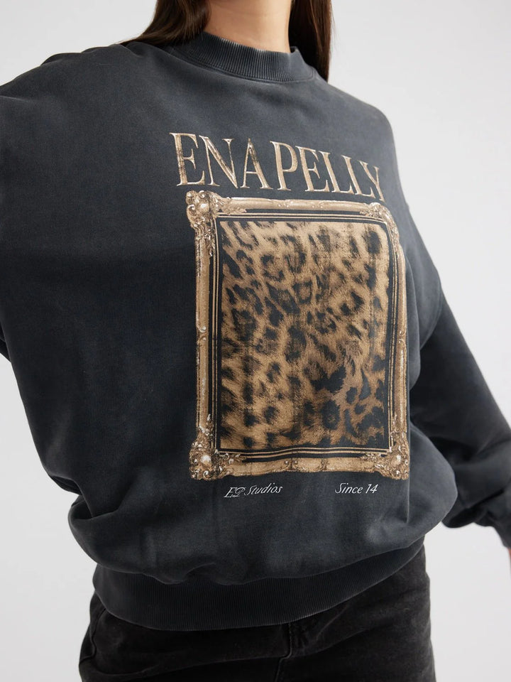 Ena Pelly Revere Sweatshirt - Vintage Black