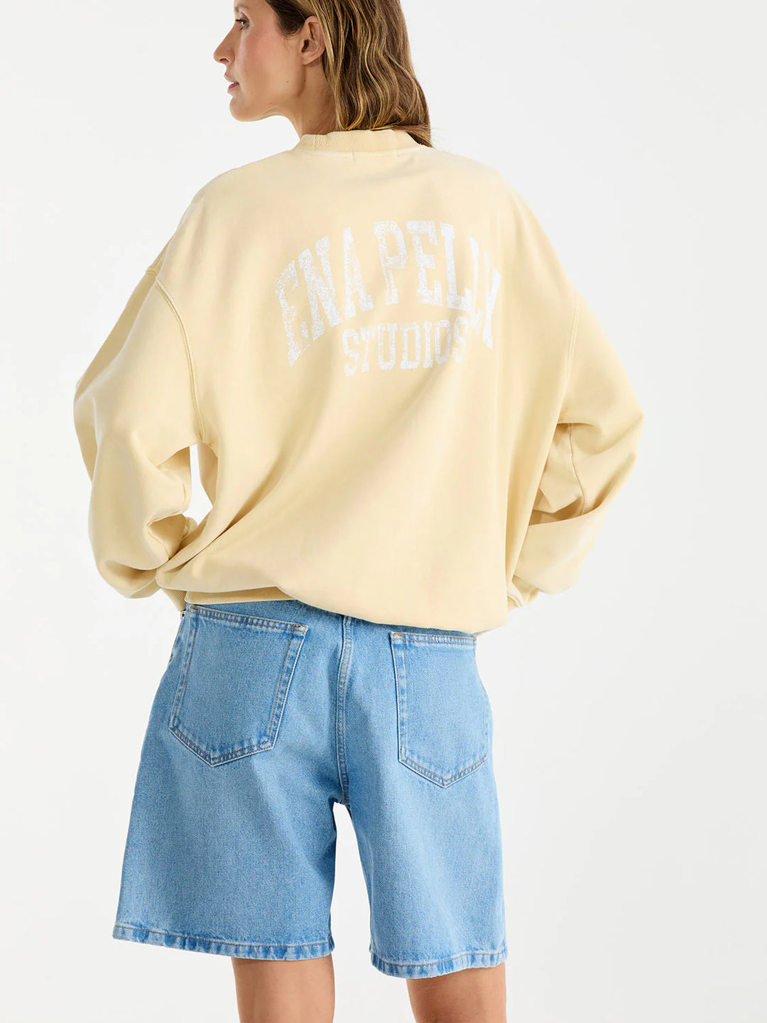 Ena Pelly Vintage Sport Sweatshirt - Lemon