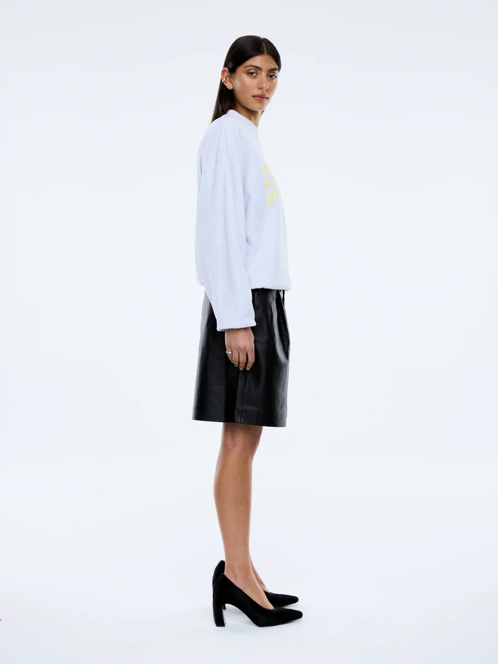 Ena Pelly Anniversary Sweatshirt-White Marle