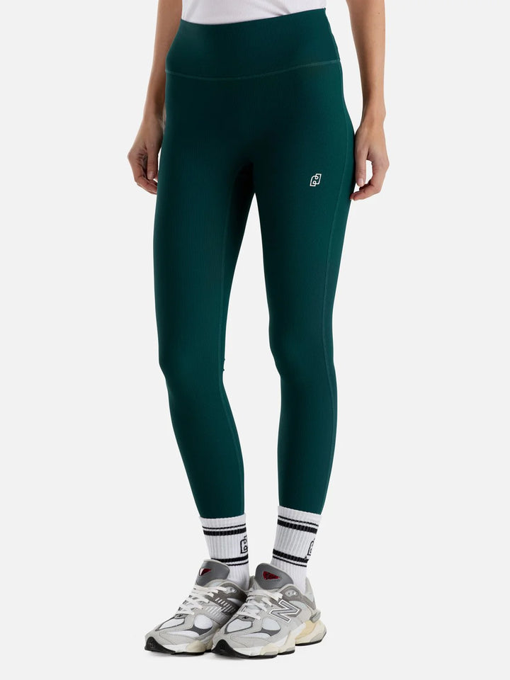 Ena Pelly Athleisure Rib Legging - Jade