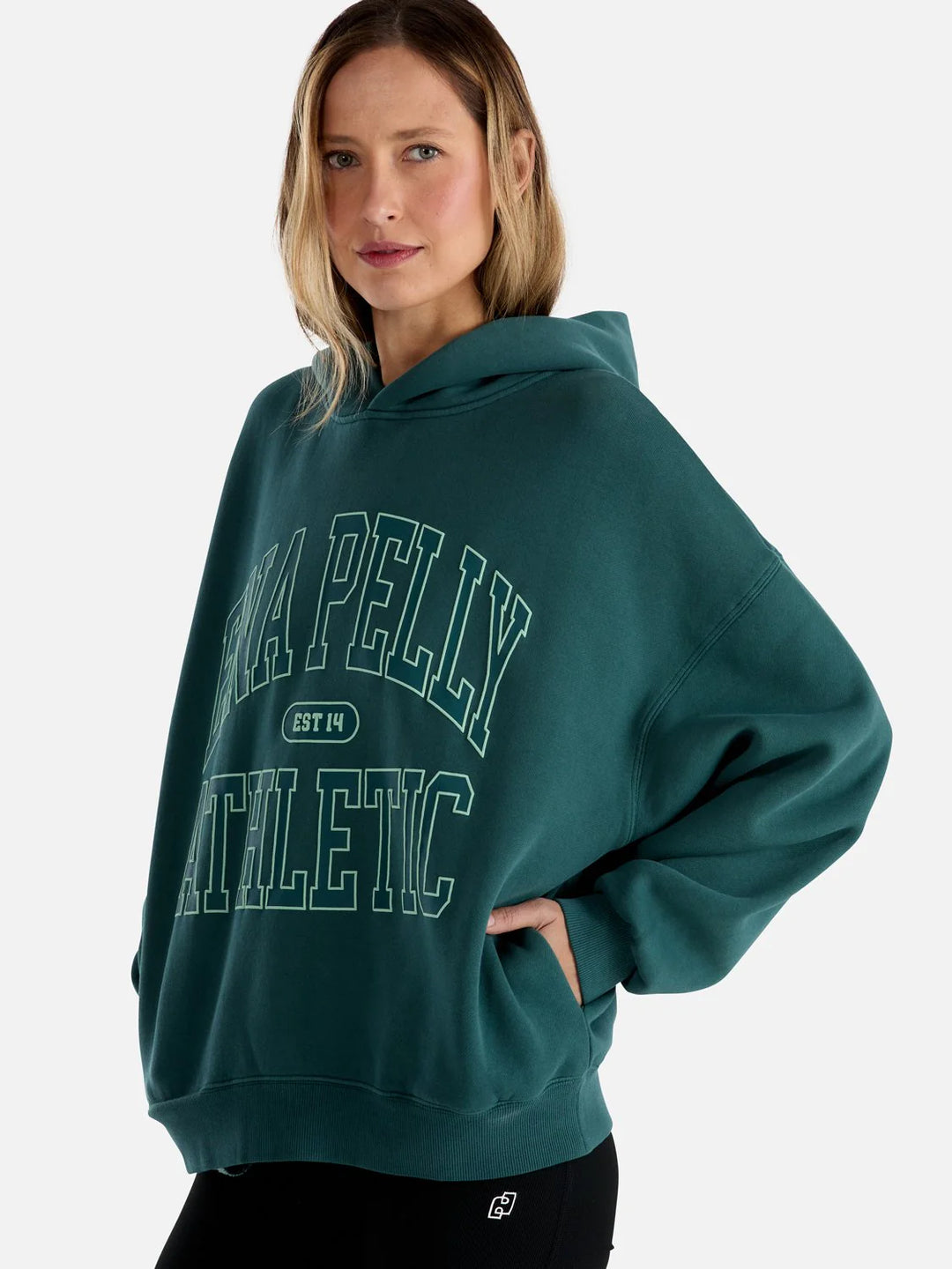 Ena Pelly Athletic Hoodie - Jade