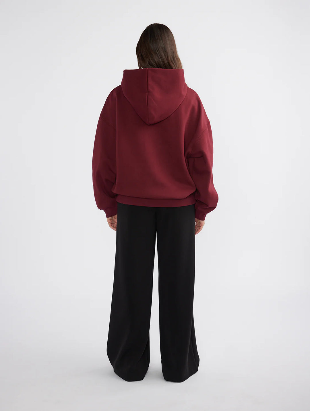 Ena Pelly Varsity Hoodie - Burgundy