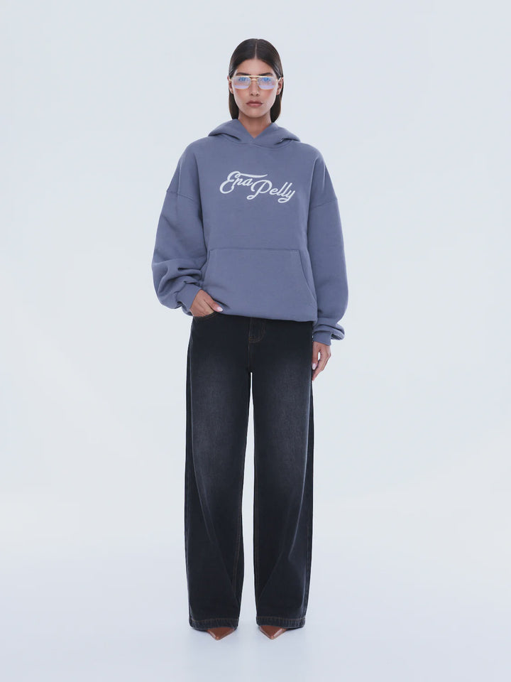 Ena Pelly Cassie Oversized Hoodie - Washed Grey