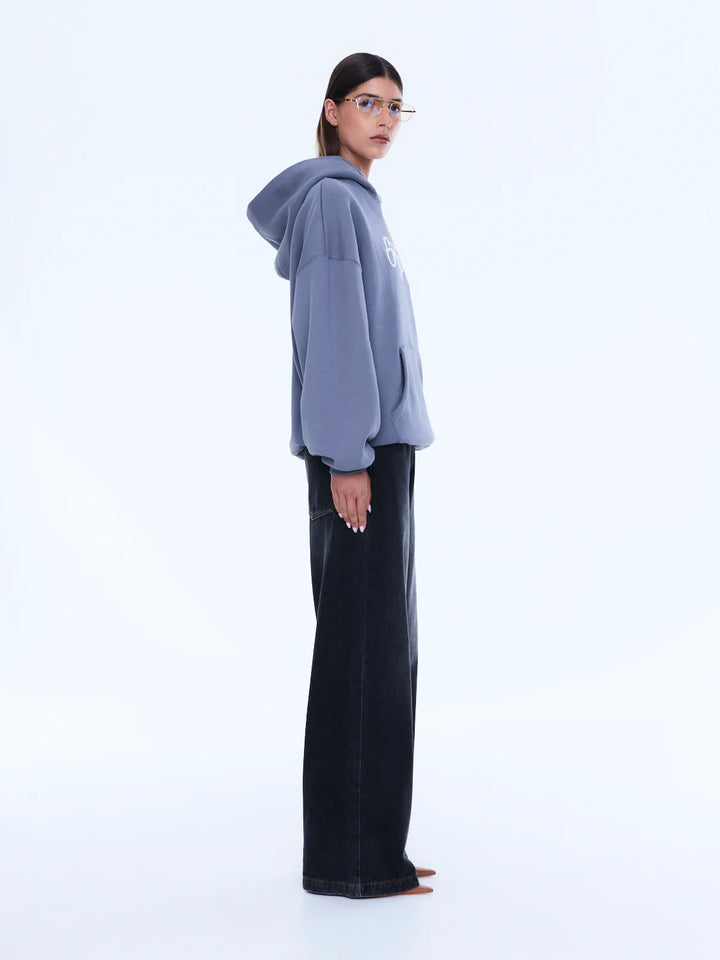 Ena Pelly Cassie Oversized Hoodie - Washed Grey