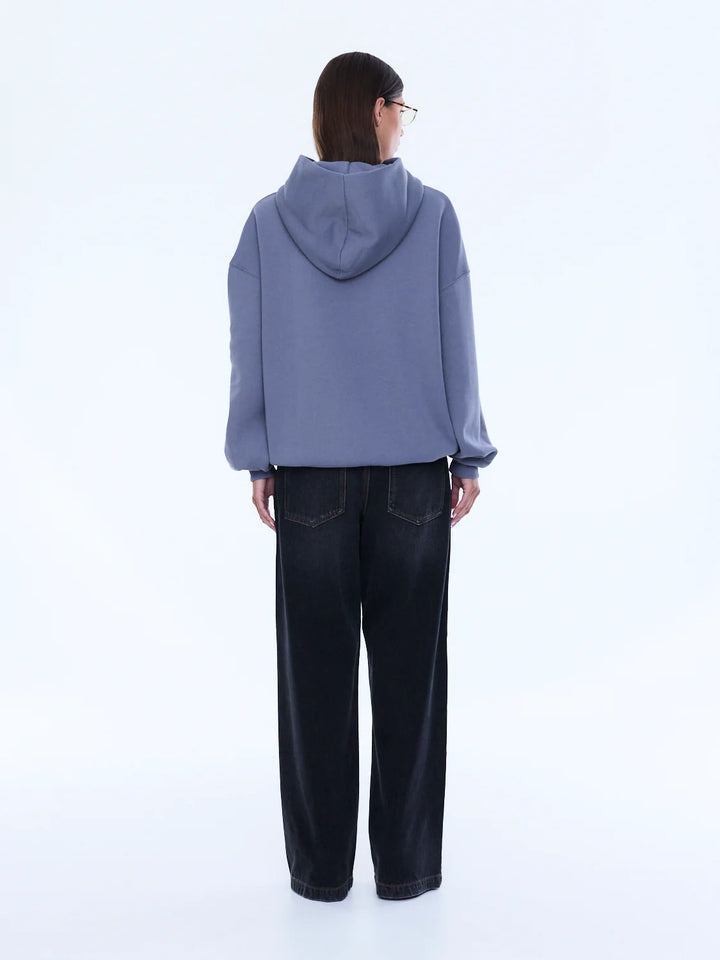 Ena Pelly Cassie Oversized Hoodie - Washed Grey