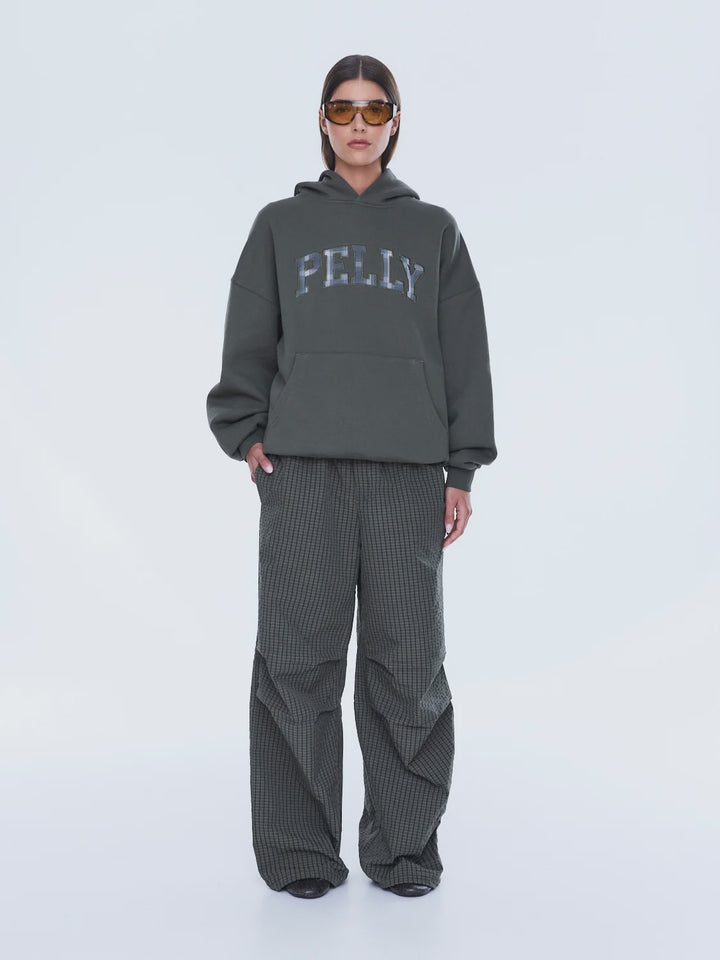 Ena Pelly Cassie Oversized Hoodie - Washed Olive/Pelly