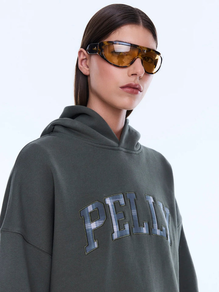 Ena Pelly Cassie Oversized Hoodie - Washed Olive/Pelly