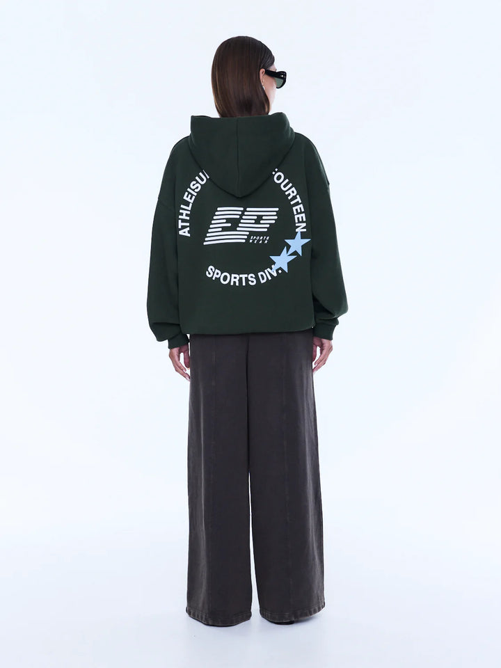 Ena Pelly Aries Hoodie - Moss Green