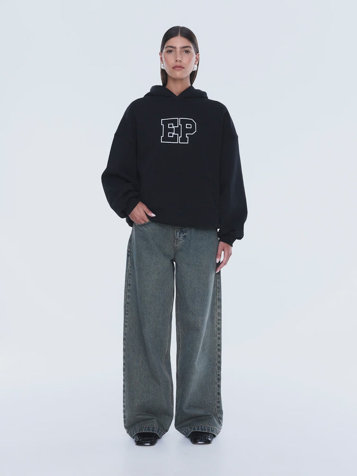 Ena Pelly Cassie Oversized Hoodie - Black
