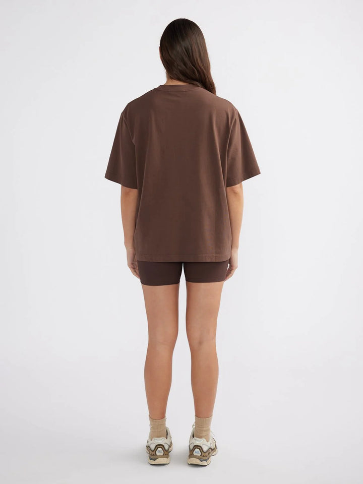 Ena Pelly Essential Logo Tee - Mocha