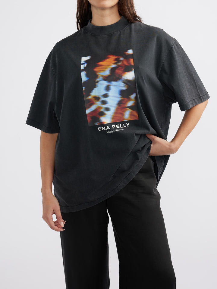 Ena Pelly Papillon Tee - Vintage Black